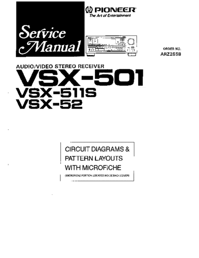Pioneer hfe   vsx-501 511s 52 schematics en arz2558  Pioneer Audio VSX-52 hfe_pioneer_vsx-501_511s_52_schematics_en_arz2558.pdf