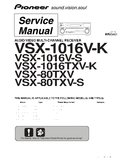 Pioneer hfe pioneer vsx-1016v 1016txv 80txv service  Pioneer Audio VSX-80TXV hfe_pioneer_vsx-1016v_1016txv_80txv_service.pdf