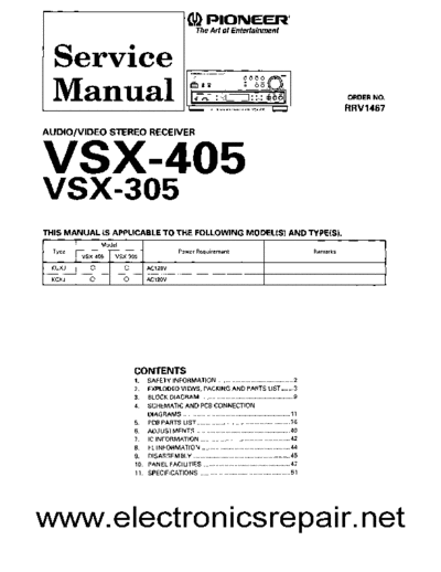 Pioneer ++VSX-305,405  Pioneer Audio VSX-305, VSX-405 PIONEER++VSX-305,405.pdf