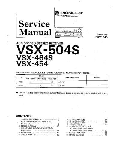 Pioneer hfe   vsx-454 464s 504s service  Pioneer Audio VSX-464S hfe_pioneer_vsx-454_464s_504s_service .pdf