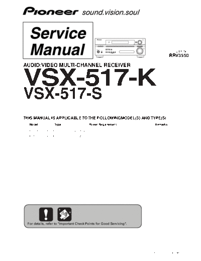 Pioneer hfe pioneer vsx-517 k s service en  Pioneer Audio VSX-517 hfe_pioneer_vsx-517_k_s_service_en.pdf