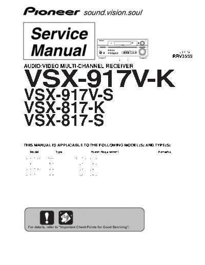 Pioneer hfe pioneer vsx-817 917v-k-s service  Pioneer Audio VSX-817 hfe_pioneer_vsx-817_917v-k-s_service.pdf