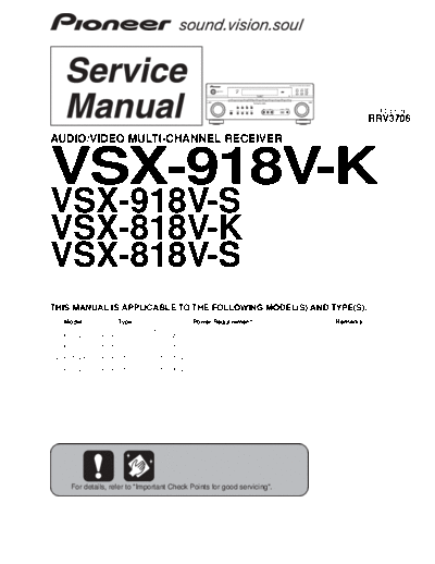 Pioneer hfe pioneer vsx-818v 918v-k-s service  Pioneer Audio VSX-818V hfe_pioneer_vsx-818v_918v-k-s_service.pdf