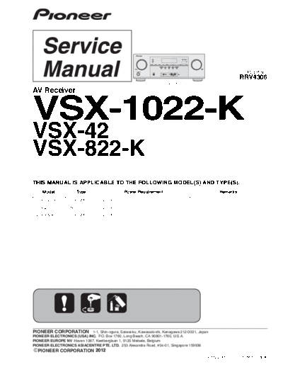 Pioneer Pioneer VSX-1022-K 42  822-K RRV4306  Pioneer Audio VSX-822-K Pioneer_VSX-1022-K_42__822-K_RRV4306.pdf