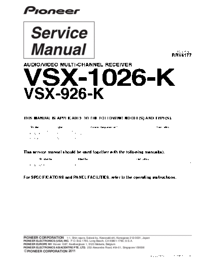 Pioneer R4177  Pioneer Audio VSX-926K R4177.pdf