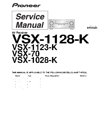 Pioneer hfe pioneer vsx-70 1028 1123 1128 service  Pioneer Audio VSX-1028 1123 1128 hfe_pioneer_vsx-70_1028_1123_1128_service.pdf