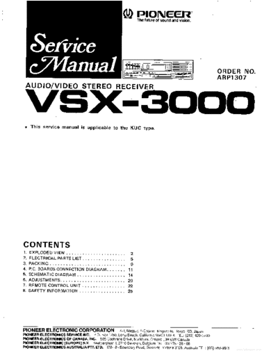 Pioneer hfe pioneer vsx-3000 service incomplete en  Pioneer Audio VSX-3000 hfe_pioneer_vsx-3000_service_incomplete_en.pdf