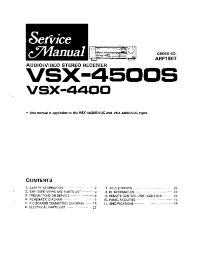 Pioneer hfe   vsx-4400 4500s service en arp1867  Pioneer Audio VSX-4400 hfe_pioneer_vsx-4400_4500s_service_en_arp1867.pdf