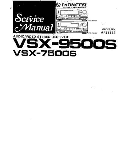 Pioneer hfe pioneer vsx-7500s 9500s schematics  Pioneer Audio VSX-7500S hfe_pioneer_vsx-7500s_9500s_schematics.pdf