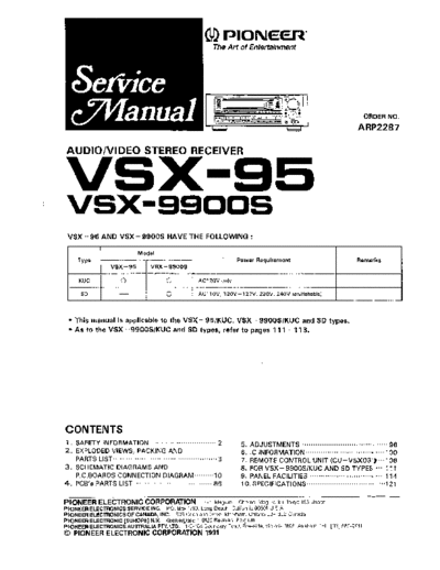 Pioneer hfe pioneer vsx-95 9900s service arp2287 en  Pioneer Audio VSX-9900S hfe_pioneer_vsx-95_9900s_service_arp2287_en.pdf