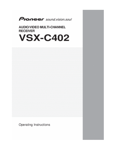 Pioneer hfe pioneer vsx-c402 en  Pioneer Audio VSX-C402 hfe_pioneer_vsx-c402_en.pdf