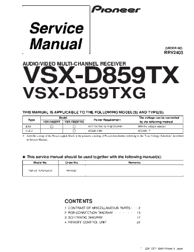 Pioneer hfe pioneer vsx-d859tx txg service en  Pioneer Audio VSX-D859TX hfe_pioneer_vsx-d859tx_txg_service_en.pdf