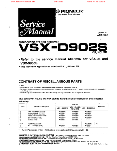 Pioneer pioneer vsx-d902s sm  Pioneer Audio VSX-D902S pioneer_vsx-d902s_sm.pdf