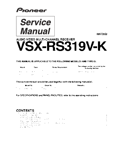 Pioneer hfe pioneer vsx-rs319v-k service en  Pioneer Audio VSX-RS319V hfe_pioneer_vsx-rs319v-k_service_en.pdf