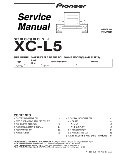 Pioneer hfe pioneer xc-l5 service en rrv2080  Pioneer Audio XC-L5 hfe_pioneer_xc-l5_service_en_rrv2080.pdf