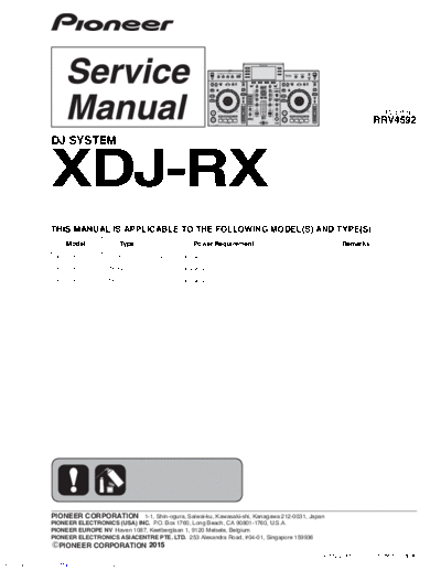 Pioneer xdjrx  Pioneer Audio XDJ-RX xdjrx.pdf