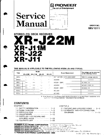 Pioneer xr-j11,j22  Pioneer Audio XR-J11,J22 pioneer_xr-j11,j22.pdf
