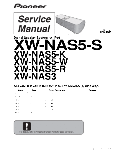 Pioneer hfe pioneer xw-nas3 nas5 service en  Pioneer Audio XW-NAS5 hfe_pioneer_xw-nas3_nas5_service_en.pdf
