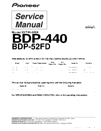 Pioneer hfe pioneer bdp-440 52fd service rrv4271 en  Pioneer Blue Ray BDP-52FD hfe_pioneer_bdp-440_52fd_service_rrv4271_en.pdf