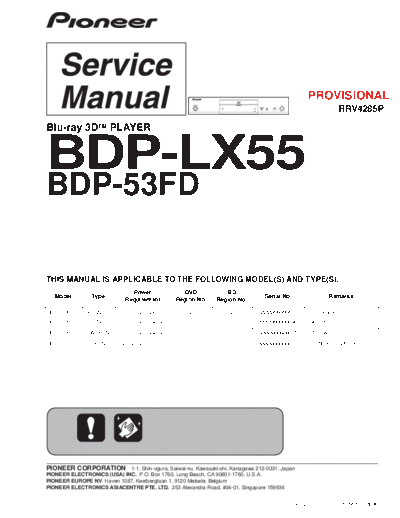 Pioneer hfe pioneer bdp-53fd lx55 service rrv4285p en.  Pioneer Blue Ray BDP-53FD hfe_pioneer_bdp-53fd_lx55_service_rrv4285p_en..pdf