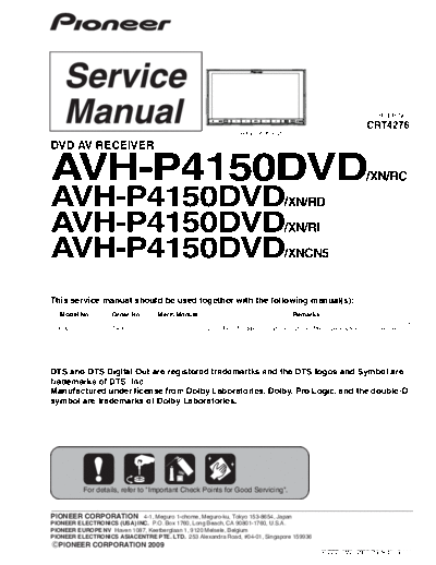 Pioneer pioneer avh-p4150dvd  Pioneer Car Audio AVH-P4150dvd pioneer_avh-p4150dvd.pdf