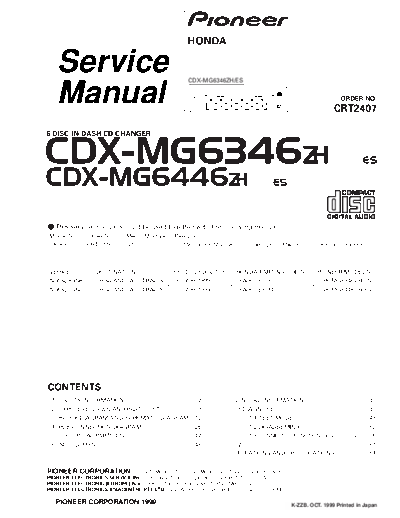 Pioneer cdx-mg6346zh  Pioneer Car Audio CDX-MG6346 cdx-mg6346zh.pdf