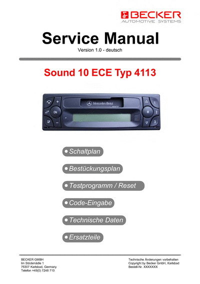 BECKER 10 ECE TYP 4113 SM  BECKER 10 ECE TYP 4113 10_ECE_TYP_4113_SM.djvu