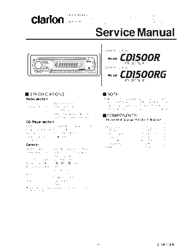 clarion CD-1500R [PX-2611E]  clarion CD-1500R CD-1500R [PX-2611E].rar