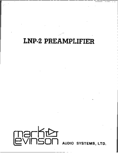 MARK LEVINSON LNP2  MARK LEVINSON Audio LNP2.rar