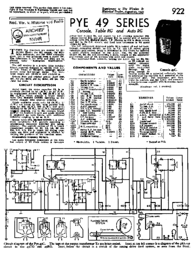 PYE (GB) Pye 49C  . Rare and Ancient Equipment PYE (GB) Pye_49C.pdf