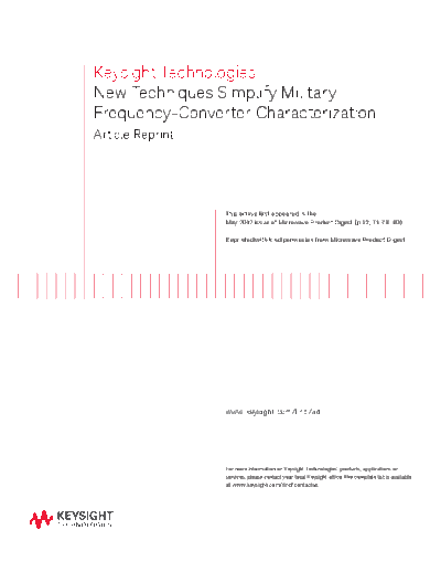 Agilent The New Techniques Simplify Military Frequency-Converter Characterization - Article Reprint 5991-136  Agilent The New Techniques Simplify Military Frequency-Converter Characterization - Article Reprint 5991-1367EN c20140620 [5].pdf