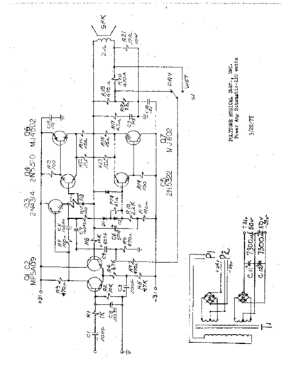 POLYTONE Polytone 110W (Non-IC) Power Amp Schematic  . Rare and Ancient Equipment POLYTONE Polytone 110W (Non-IC) Power Amp Schematic.pdf
