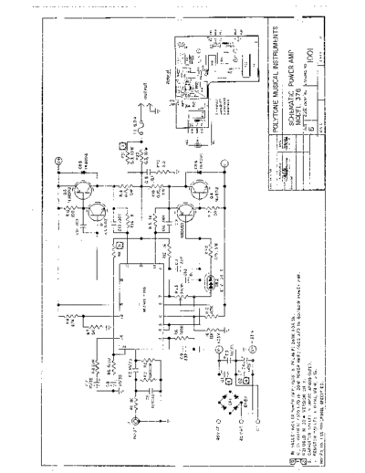 POLYTONE Polytone 378 Power Amp Schematic  . Rare and Ancient Equipment POLYTONE Polytone 378 Power Amp Schematic.pdf