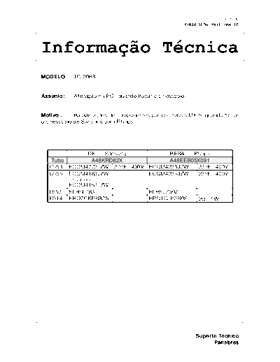panasonic TV066  panasonic Bullettines Bulletins bulletins-1 TV066.PDF