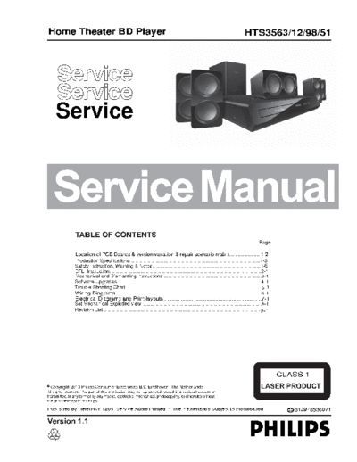 Philips service  Philips Audio HTS3563 service.pdf