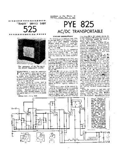 PYE (GB) Pye 825  . Rare and Ancient Equipment PYE (GB) Pye_825.pdf