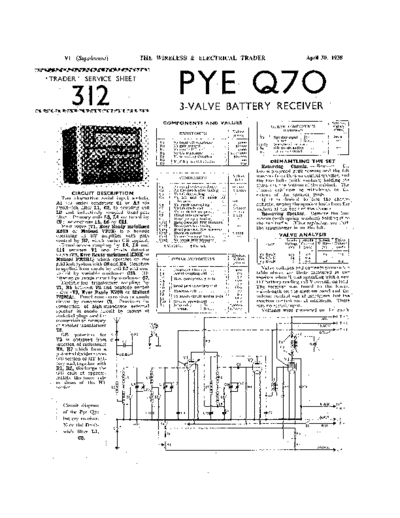 PYE (GB) Pye Q70  . Rare and Ancient Equipment PYE (GB) Pye_Q70.pdf