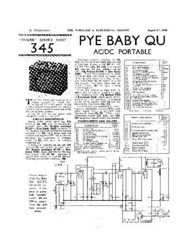 PYE (GB) Pye BabyQU  . Rare and Ancient Equipment PYE (GB) Pye_BabyQU.pdf