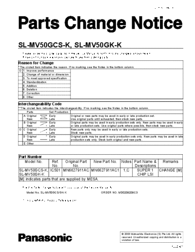 panasonic md0301025p3  panasonic Bullettines Bulletins buleitins new AUDIO md0301025p3.pdf