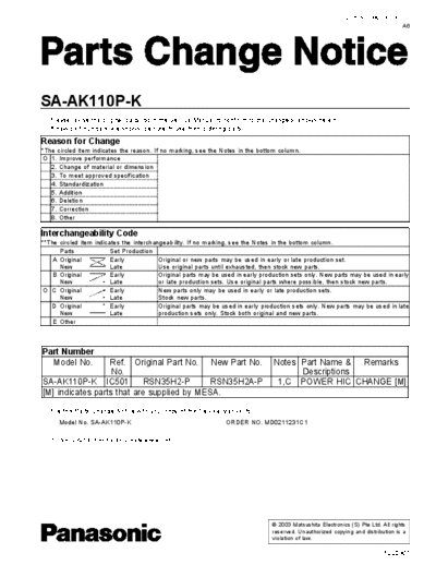 panasonic md0301003p1  panasonic Bullettines Bulletins buleitins new AUDIO md0301003p1.pdf