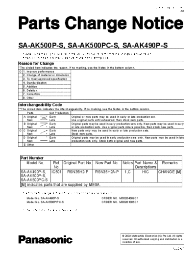 panasonic md0301027p1  panasonic Bullettines Bulletins buleitins new AUDIO md0301027p1.pdf