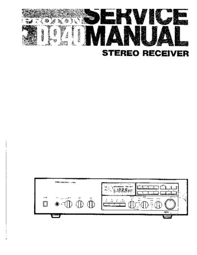 PROTON hfe proton d940 service  . Rare and Ancient Equipment PROTON Audio D940 hfe_proton_d940_service.pdf