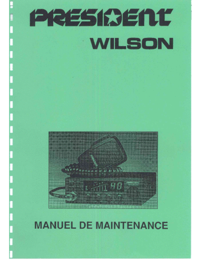 PRESIDENT Servie-Manual-Schaltplan  . Rare and Ancient Equipment PRESIDENT Wilson President Wilson Servie-Manual-Schaltplan.pdf
