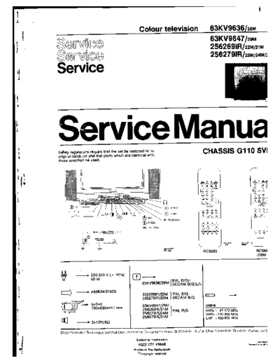 Philips g110 101  Philips TV G110 SVHS chassis G110 g110_101.pdf