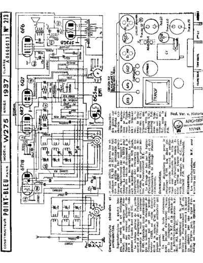 POINT BLEU PointBleu W275  . Rare and Ancient Equipment POINT BLEU Audio W275 PointBleu_W275.pdf