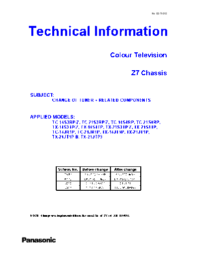 panasonic 02-TI-012  panasonic Bullettines Bulletins buleitins new TV 02-TI-012.pdf