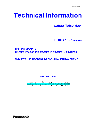 panasonic 03-TI-015  panasonic Bullettines Bulletins buleitins new TV 03-TI-015.pdf