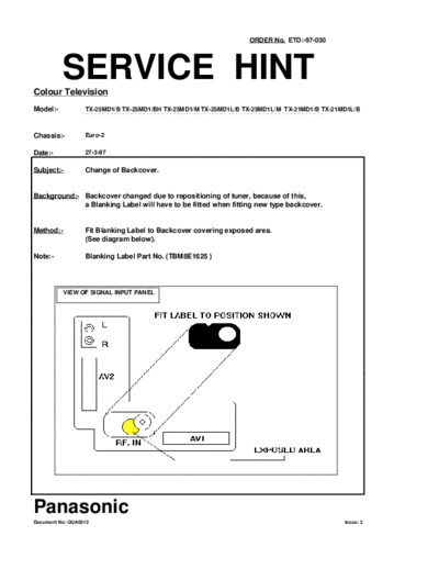 panasonic 97030  panasonic Bullettines Bulletins bulletins-2 97030.pdf