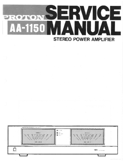 PROTON hfe proton aa-1150 service en  . Rare and Ancient Equipment PROTON Audio AA-1150 hfe_proton_aa-1150_service_en.pdf