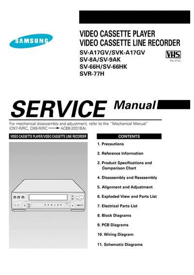 Samsung SV A17GV  Samsung Video SV-A17GV SV_A17GV.djvu